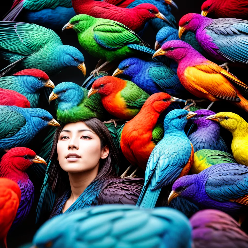 Fotos aves coloridas sonho psique