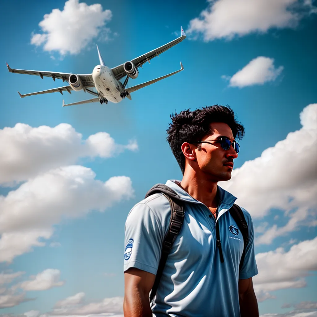 Fotos aviao sonho nuvens ceu azul
