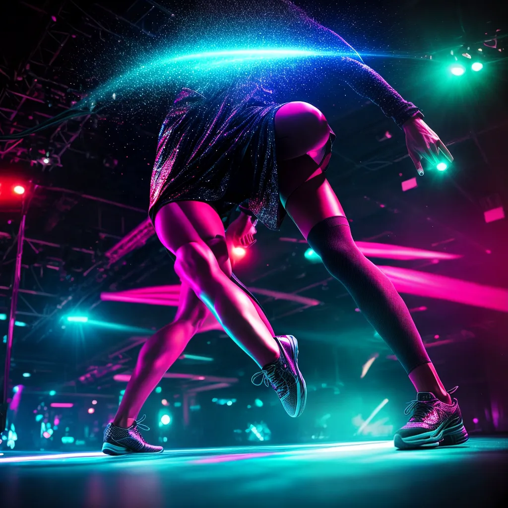 Explorando o Significado de Sonhar com Festas Noturnas. 2 Fotos balada misteriosa neon glamouroso perigo