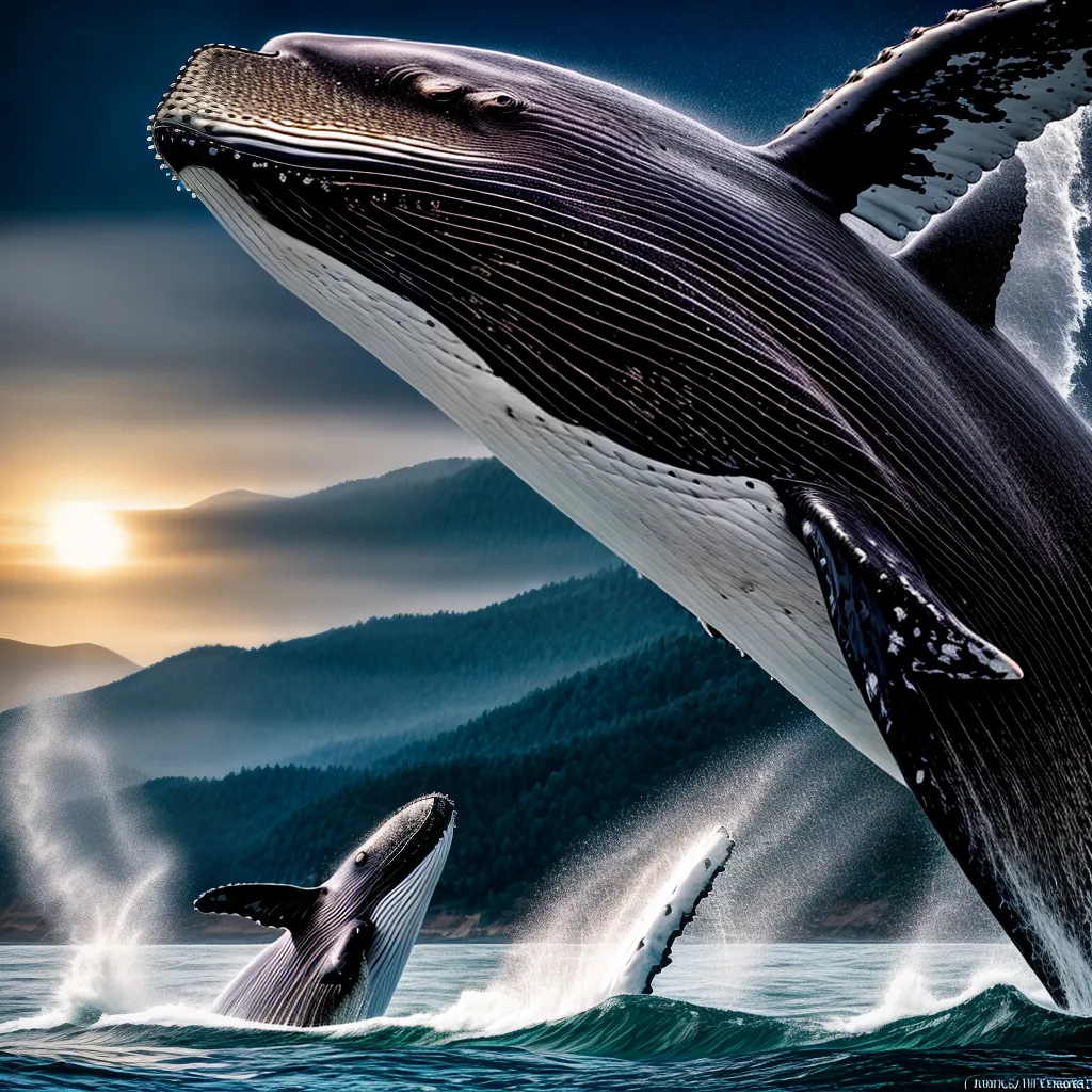 Jubarte no Mar dos Sonhos: o que significa sonhar com Baleias. 5 Fotos baleia saltando oceano luz