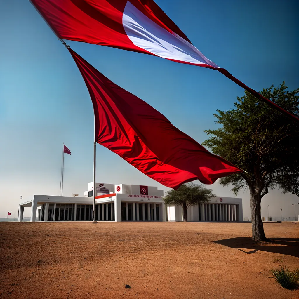 Descubra o Mistério por Trás da Bandeira do Qatar 10 Fotos bandeira catar vermelho branco serrilhado