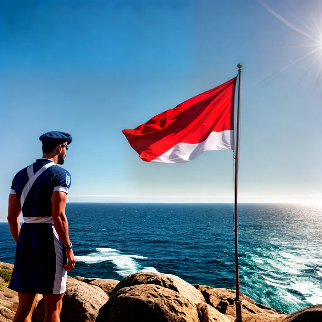 Significado de sonhar com a bandeira nacional e o mar. 3 Fotos bandeira mar praia aventura