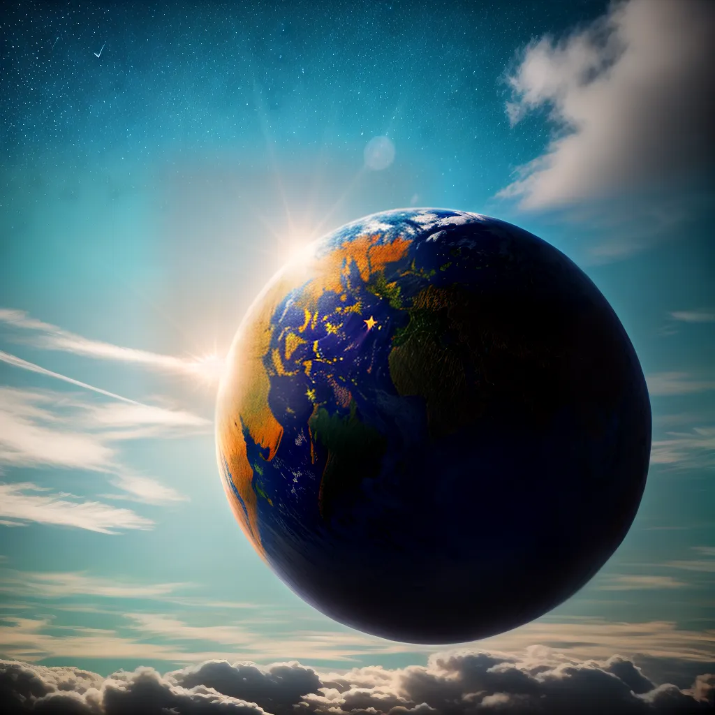 Multinacional no Sonho: O que isso pode significar? 2 Fotos bandeiras globo nuvens estrelas