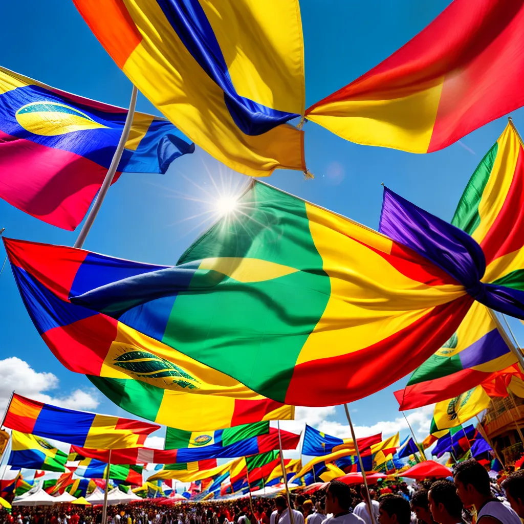 Descubra o Verdadeiro Significado das Bandeirinhas de Festa Junina! 12 Fotos bandeirinhas festa junina ceu azul