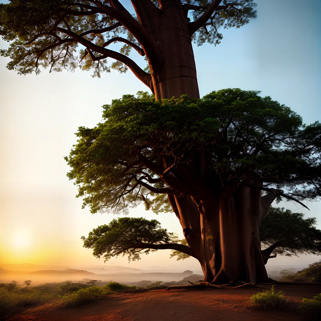 Significado de Sonhar com Árvores: Desvendando o Baobá e o Bambuzeiro 6 Fotos baobab por do sol bambu raiz