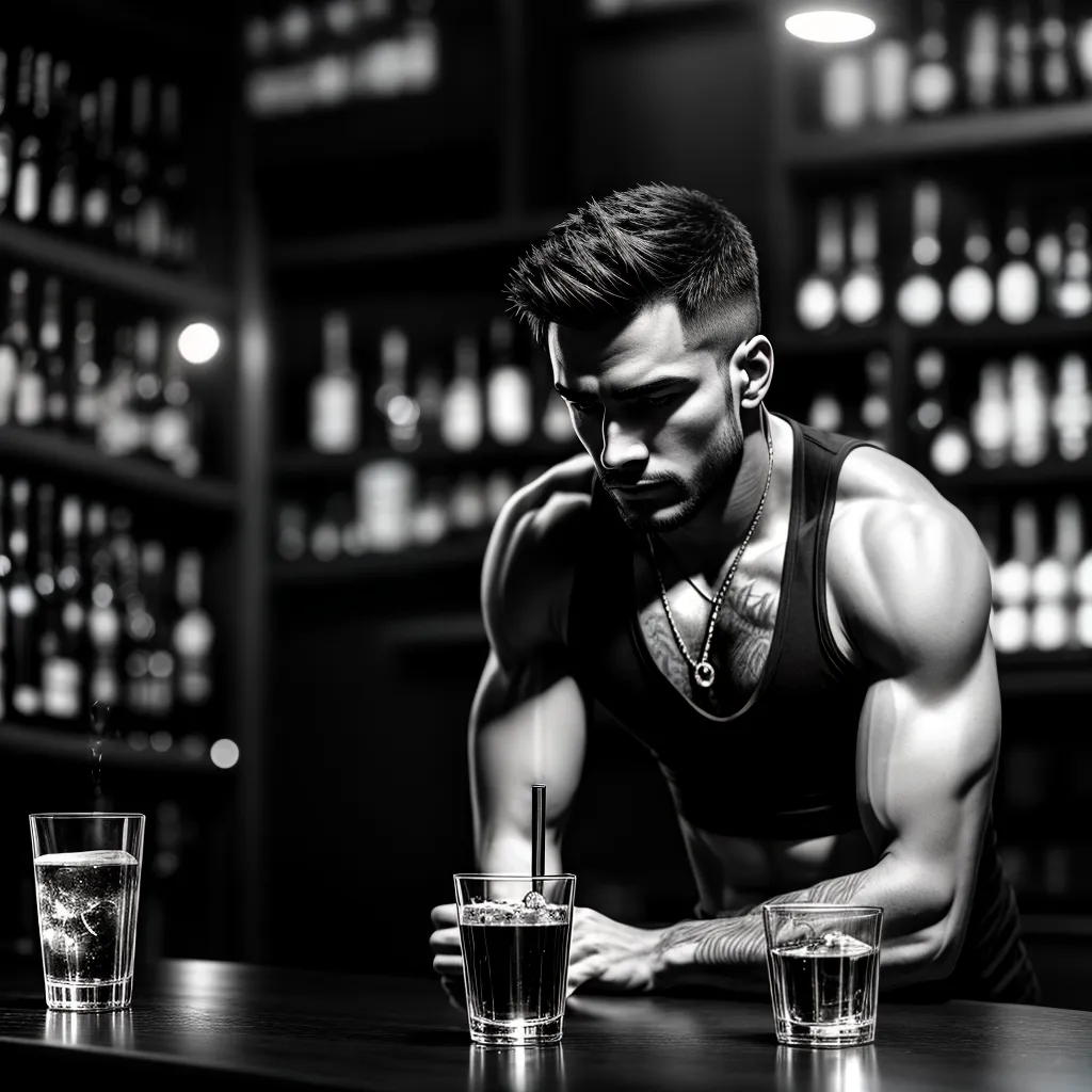 Descubra o Significado dos Sonhos Amargos com a Cachaça 5 Fotos bar cachaca pensativo sombrio