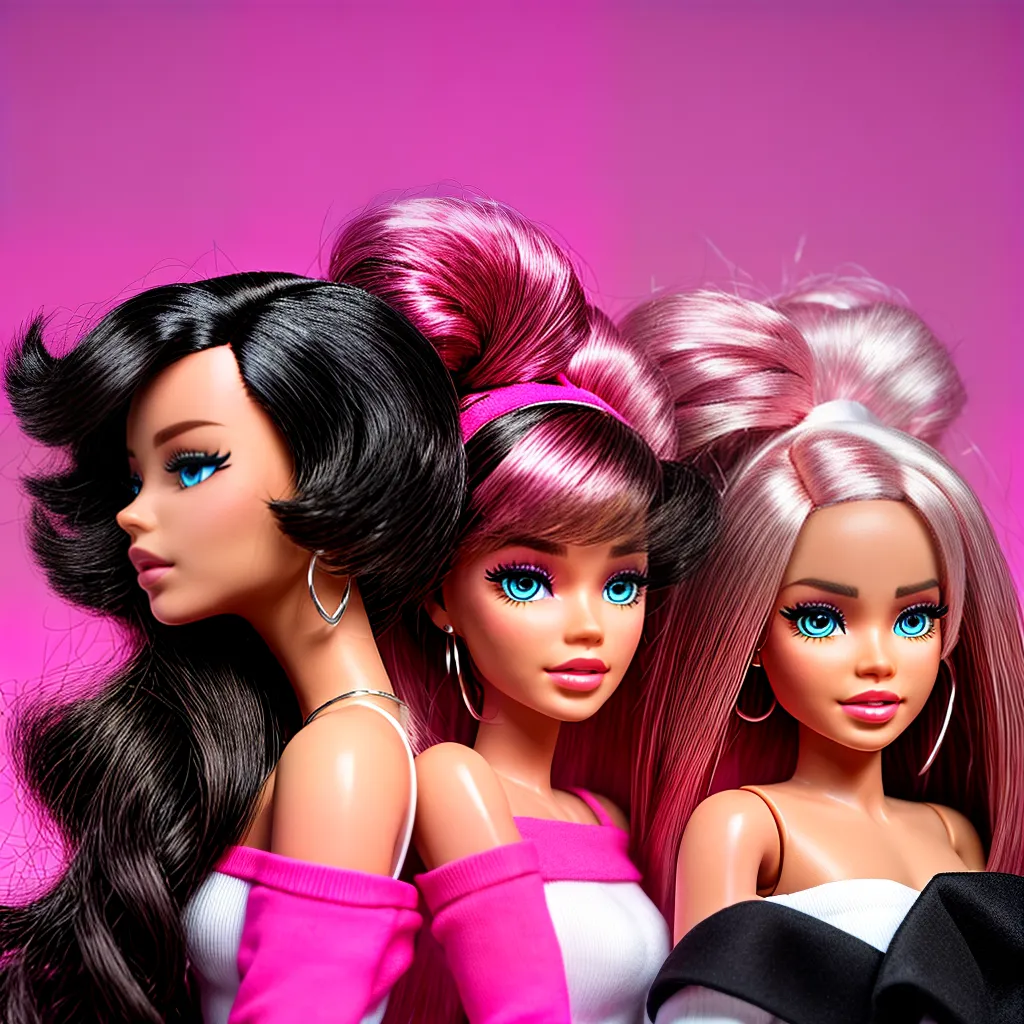 Fotos barbie evolucao inclusiva fundo rosa