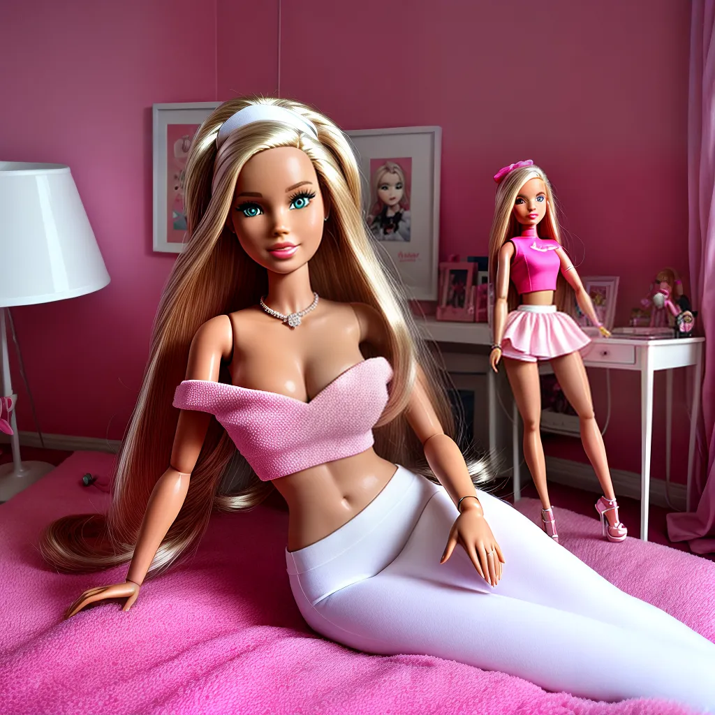 Fotos barbie logo quarto menina