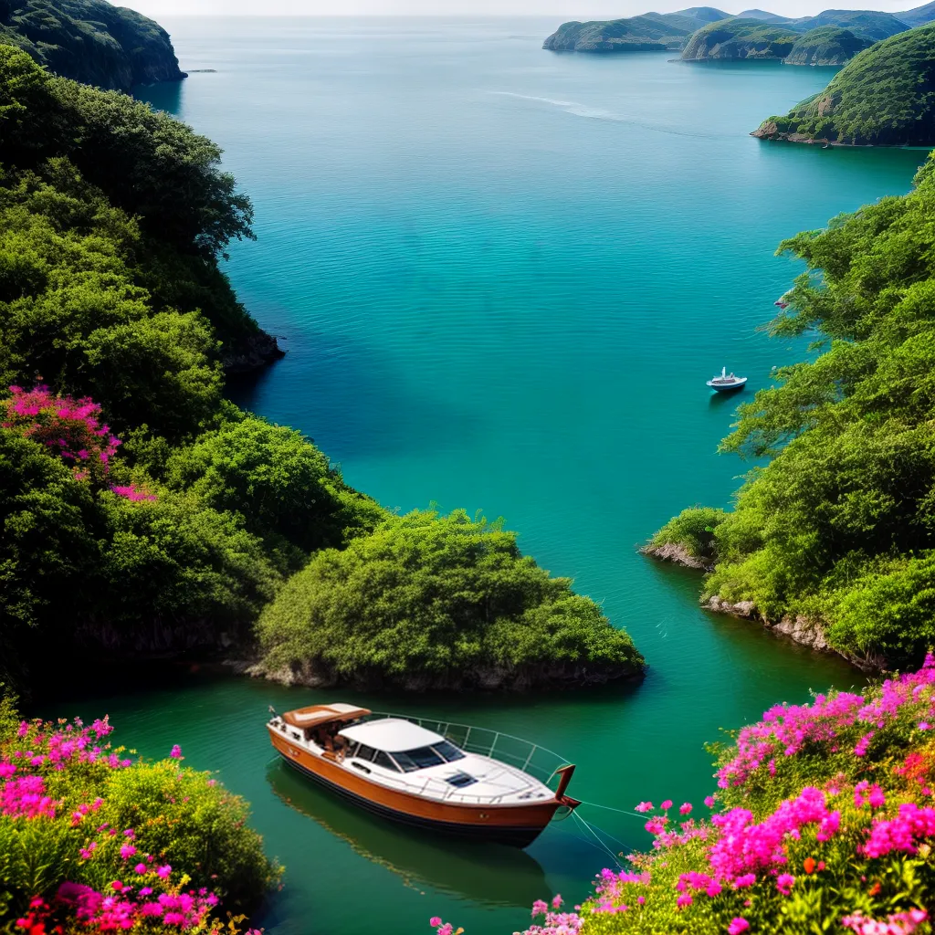 Passeios de Barco e Seus Significados nos Sonhos 5 Fotos barco agua cristalina natureza flor sonho