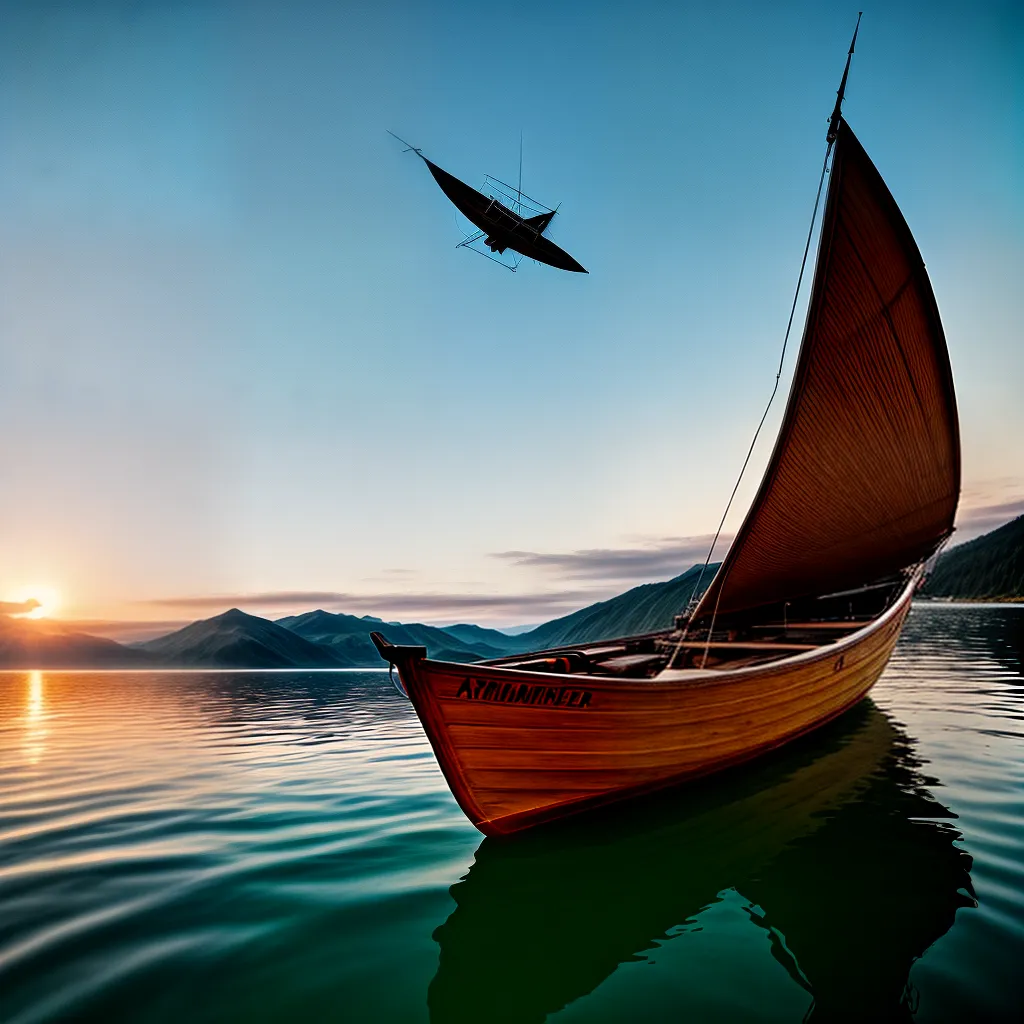 Fotos barco pescador por do sol sucesso