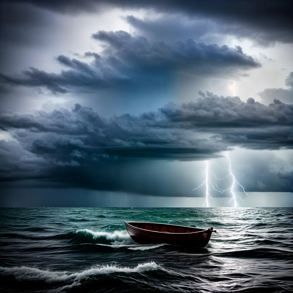 Significado de Sonhar com Tempestade no Mar 6 Fotos barco tempestade mar sonho