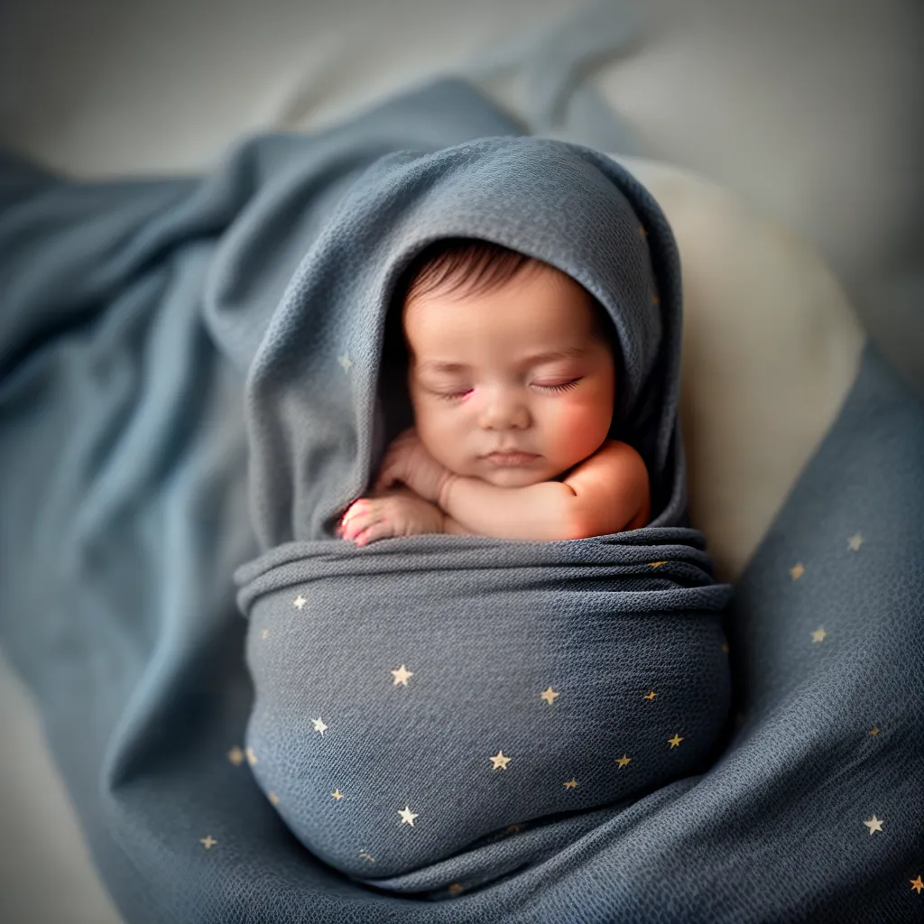 Recém-nascido em Sonho: Entenda o que pode Representar 3 Fotos bebe sono cobertor nuvens estrelas