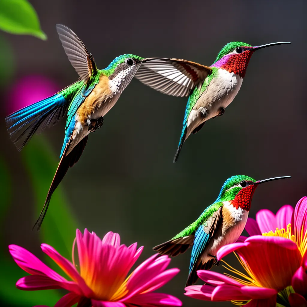 Fotos beija flor flor vibrante graca