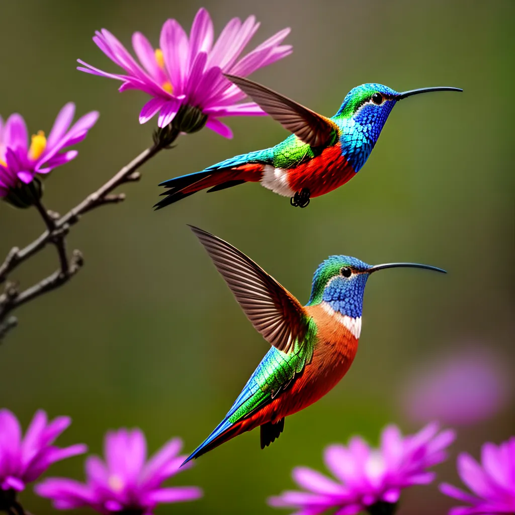 Fotos beijaflor colorido flor alegria