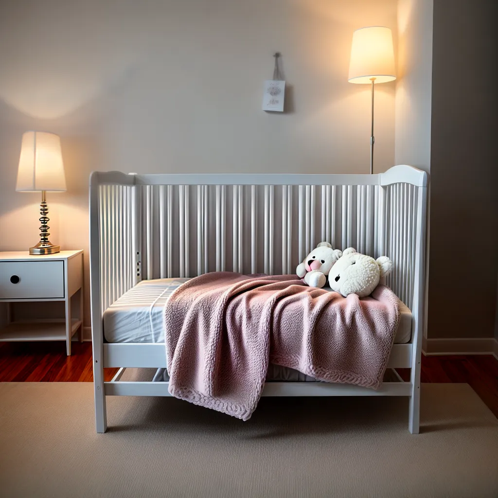 Sonhar com berço: descubra o significado desse sonho. 3 Fotos berco branco rosa ursinho pelucia