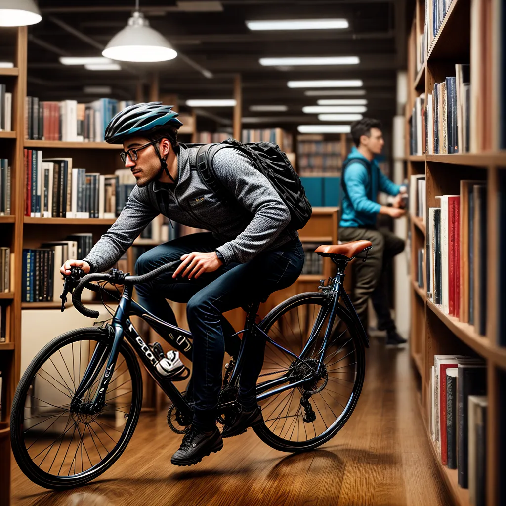 Sonhar com Biblioteca e Bicicleta: Qual o Significado? 5 Fotos biblioteca bicicleta aventura leitura
