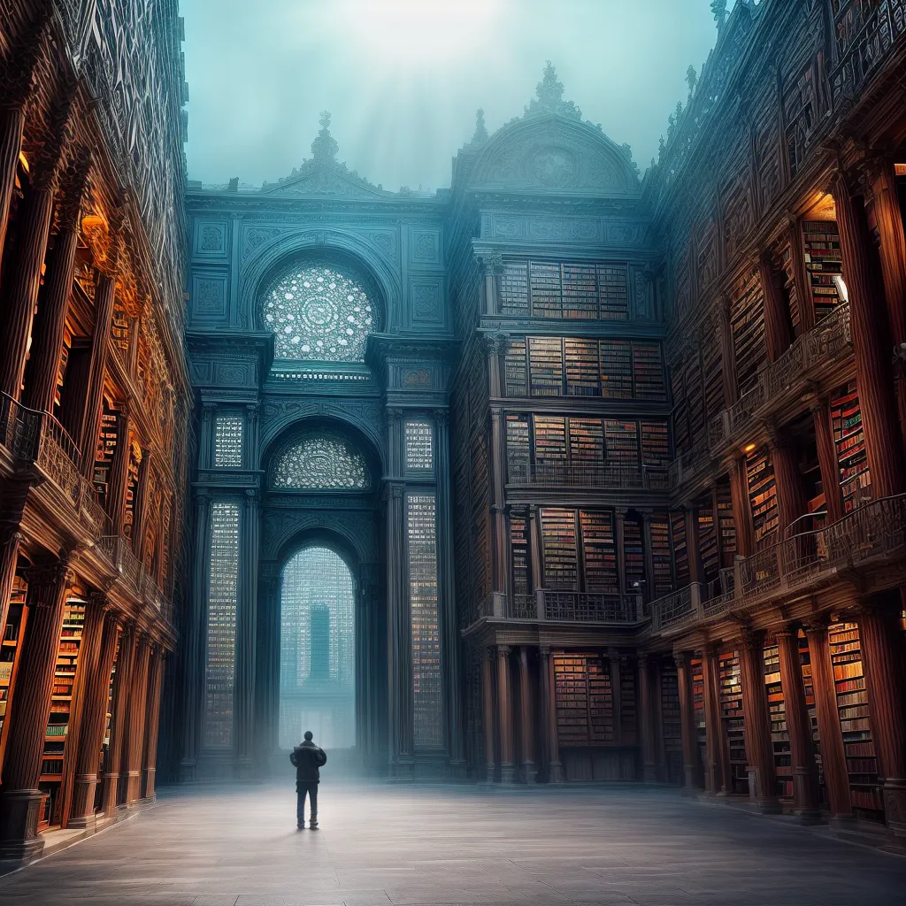 Fotos biblioteca infinita sonho
