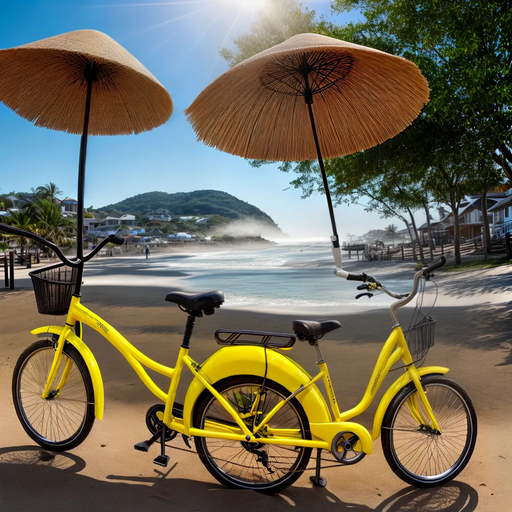 Fotos bicicleta chapeu praia liberdade