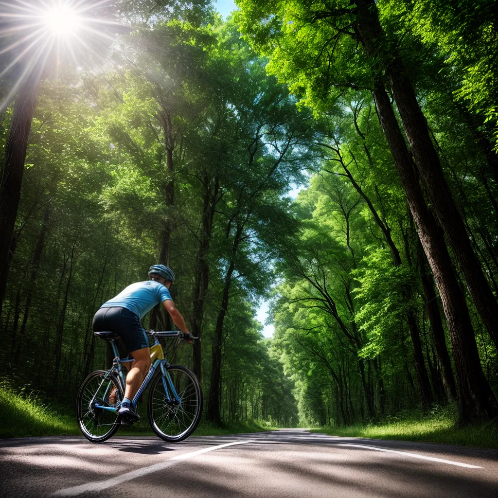 Sonhos com Bicicletas Dizem Sobre o Seu Impacto no Meio Ambiente 4 Fotos bicicleta floresta ceu azul sustentavel