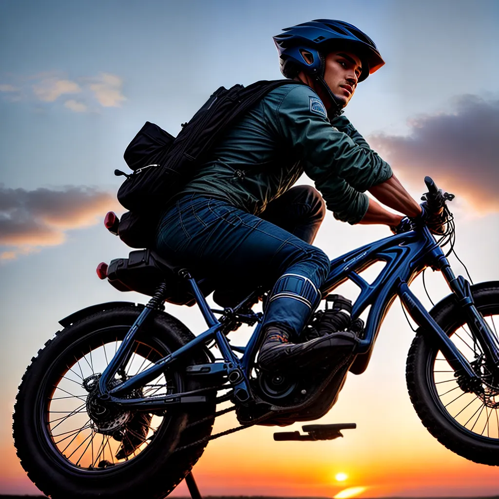 Fotos bicicleta por do sol liberdade