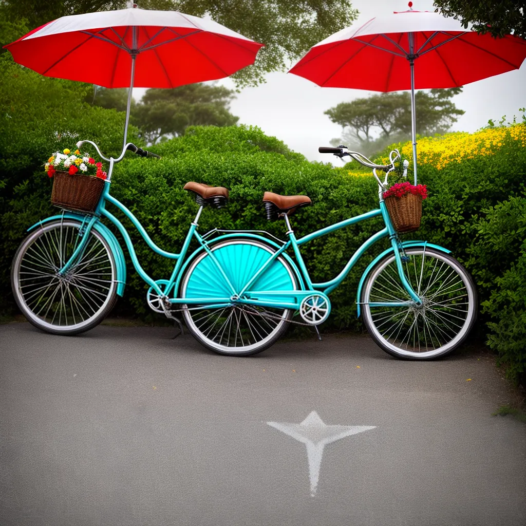 Fotos bicicleta praia umbrella flor simbolo