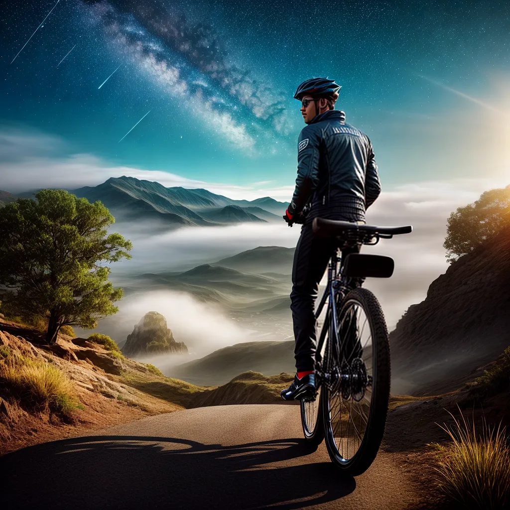 Fotos bicicleta sonho estrelas jornada