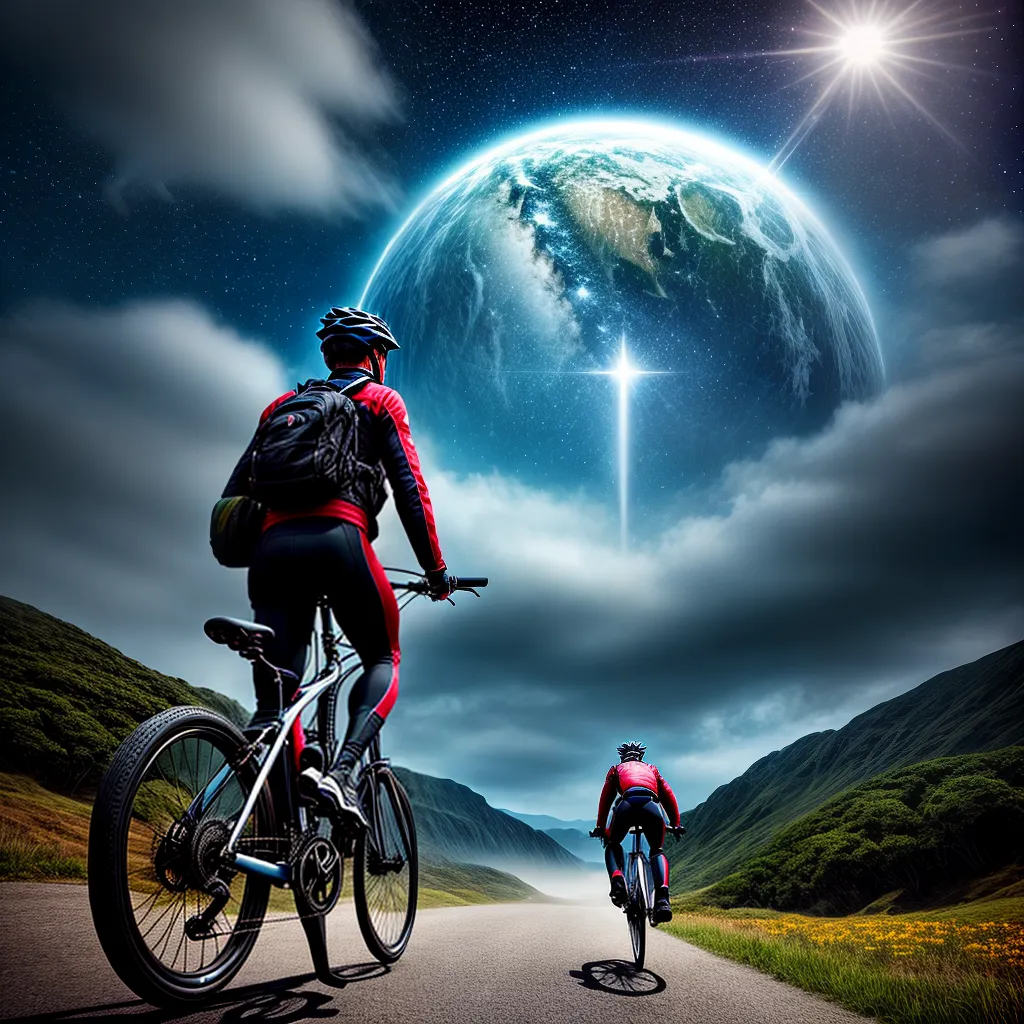 Fotos bicicleta sonho nuvem estrela aventura
