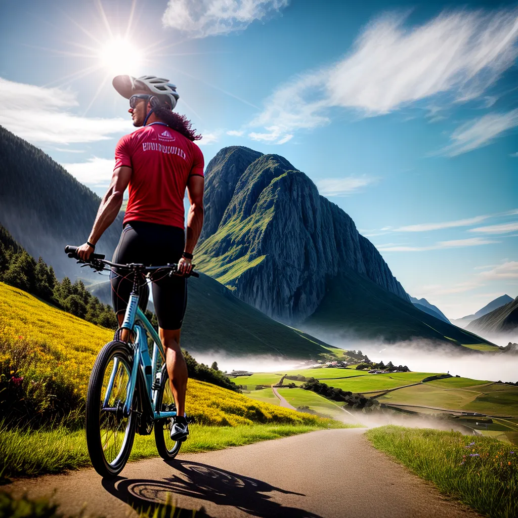 Fotos bicicleta sonho paisagem sol colorido