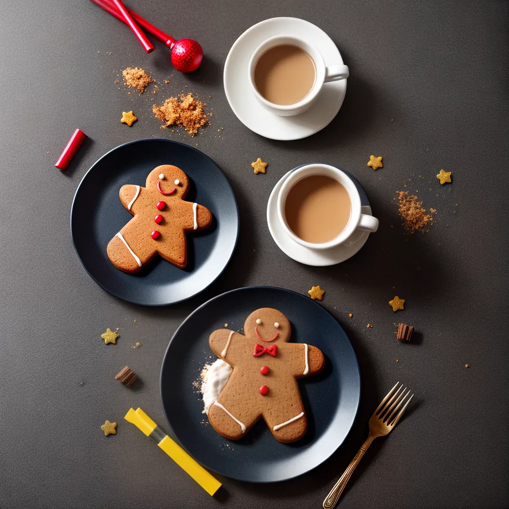 Fotos biscoito gengibre festivo icing doces