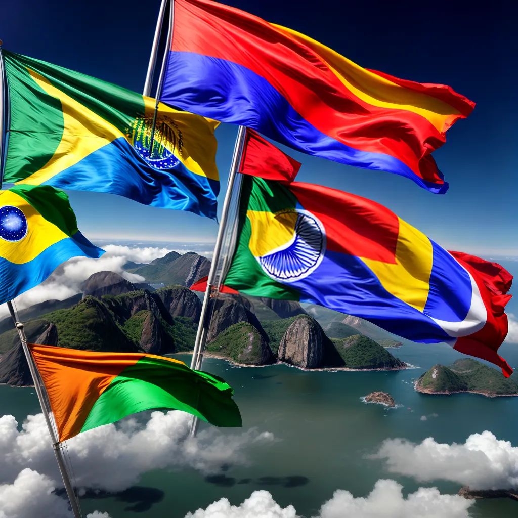 Fotos blocobrics bandeiras globo impacto global