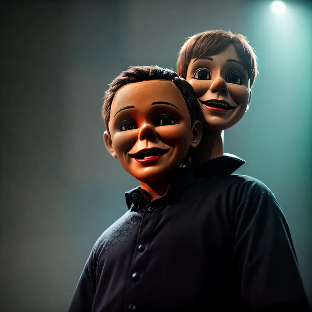 Fotos boneco ventriloquo assustador sombrio