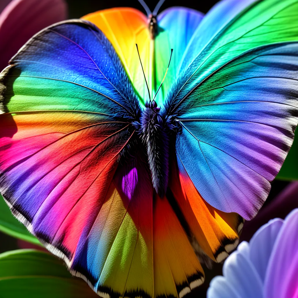 Fotos borboleta colorida flores transformacao 1