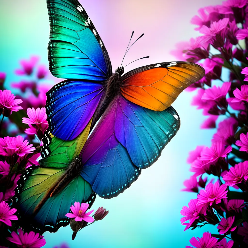 Borboleta nos Sonhos: Entenda seu Significado 5 Fotos borboleta colorida nuvens flores transformacao