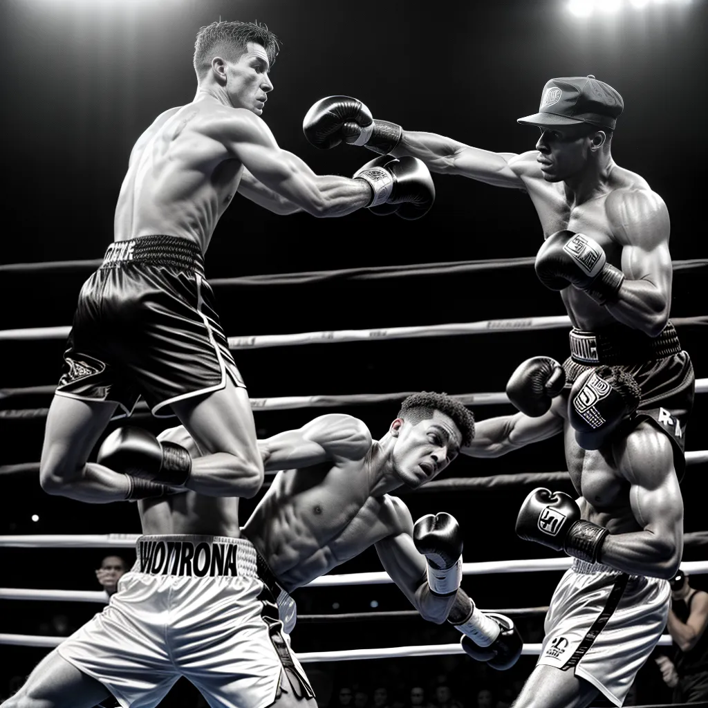 Fotos boxe vintage luta chapeus fundo