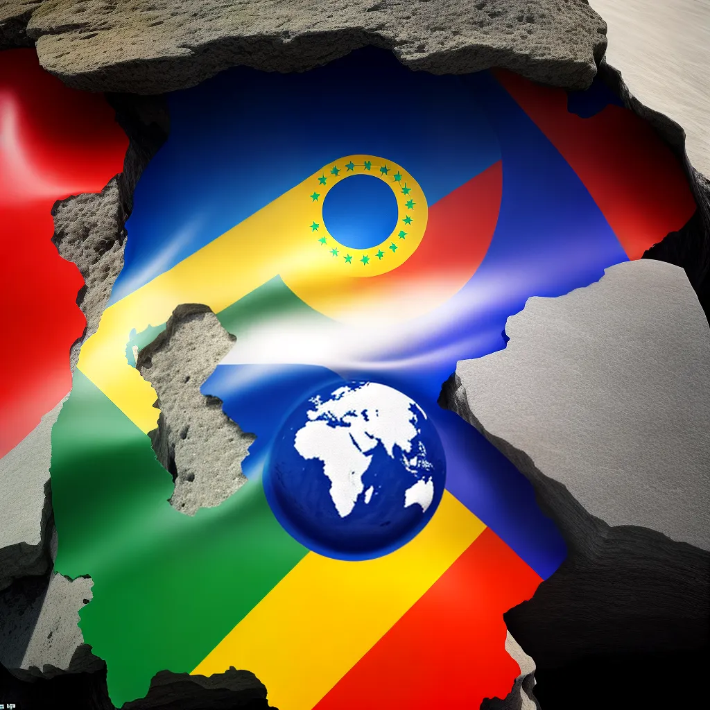 Fotos brics cinco paises bandeiras globo