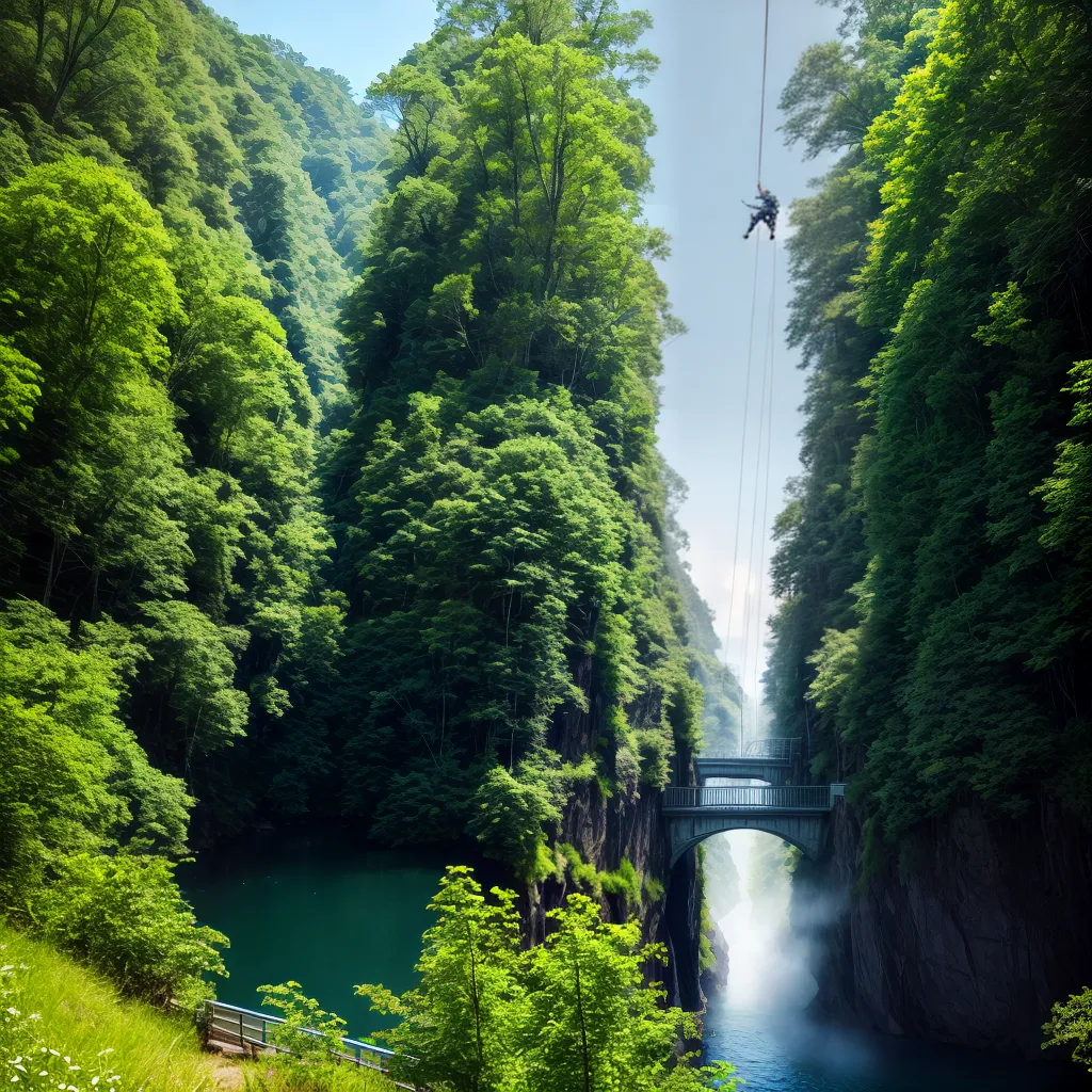 Fotos bungee sorriso ponte ceu arvore