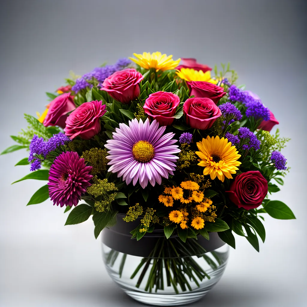 Fotos buque colorido flores crescimento amor
