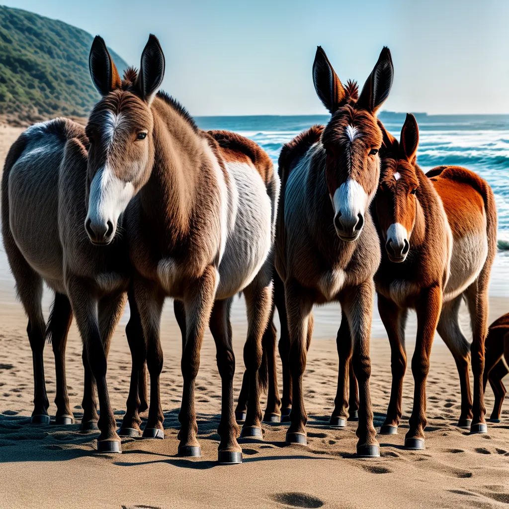 Descubra Qual o Significado de Sonhar com Burros na Praia 5 Fotos burros praia ondas liberdade