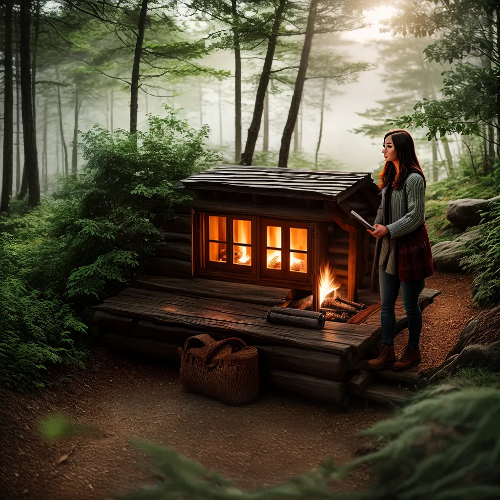 Quente, Quimera, Querência: O Significado de Sonhar com Lugares Aconchegantes e Imaginação 3 Fotos cabana acoalhadora floresta livro cacau