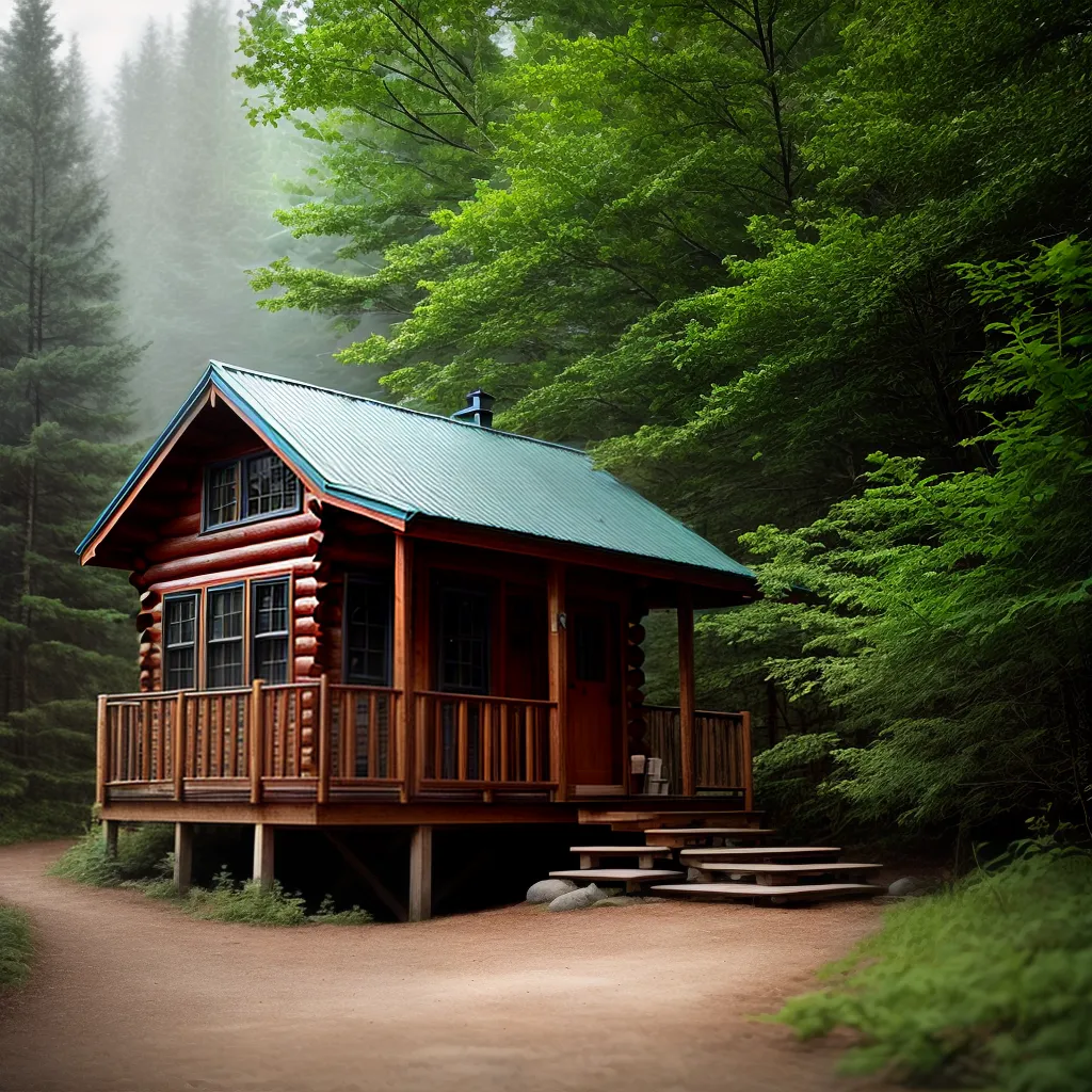 O que Significa Sonhar com uma Cabana na Floresta 4 Fotos cabana floresta nevoa refugio