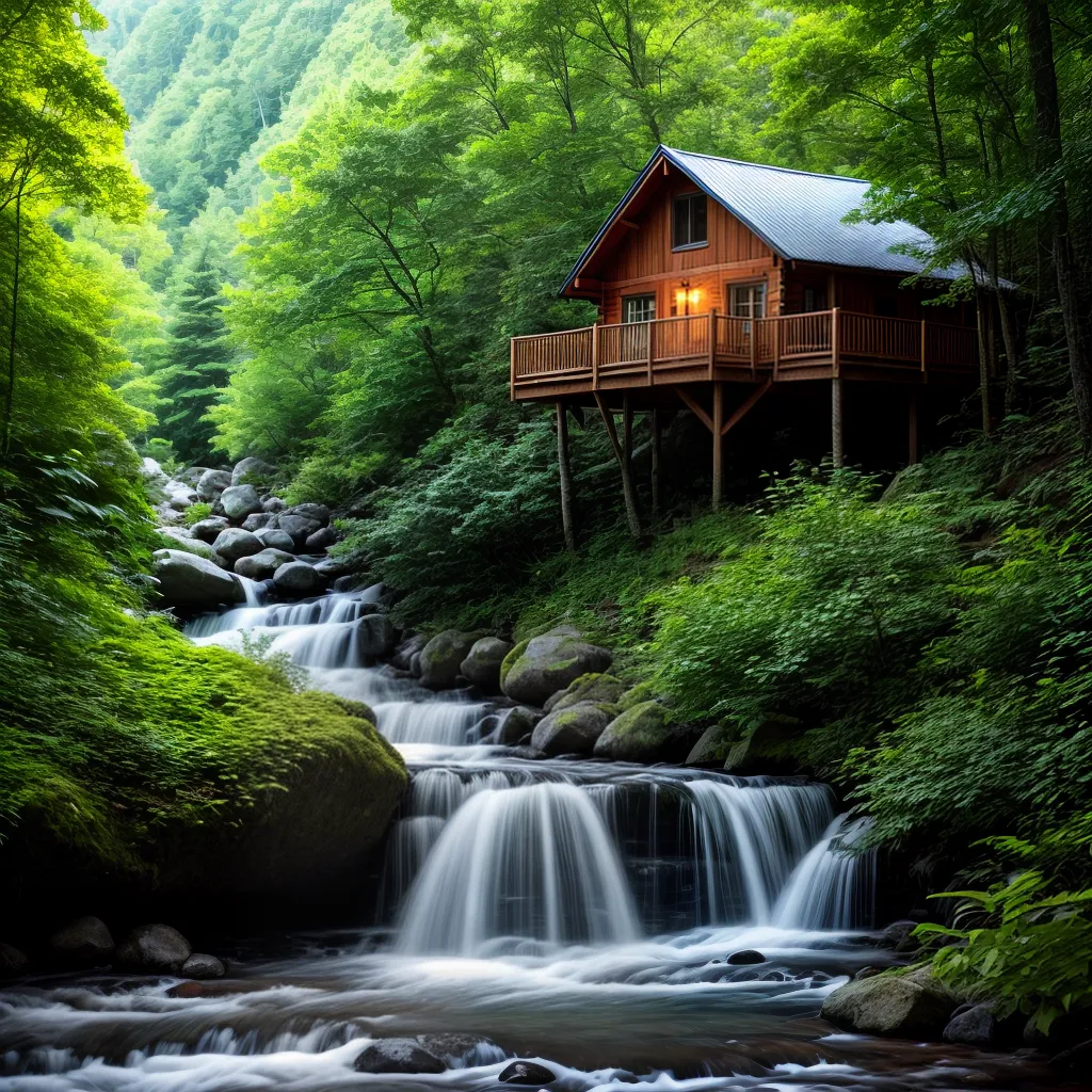 Turismo Rural nos Sonhos: Qual o Significado de Sonhar com a Natureza? 3 Fotos cabana floresta rio serenidade 1