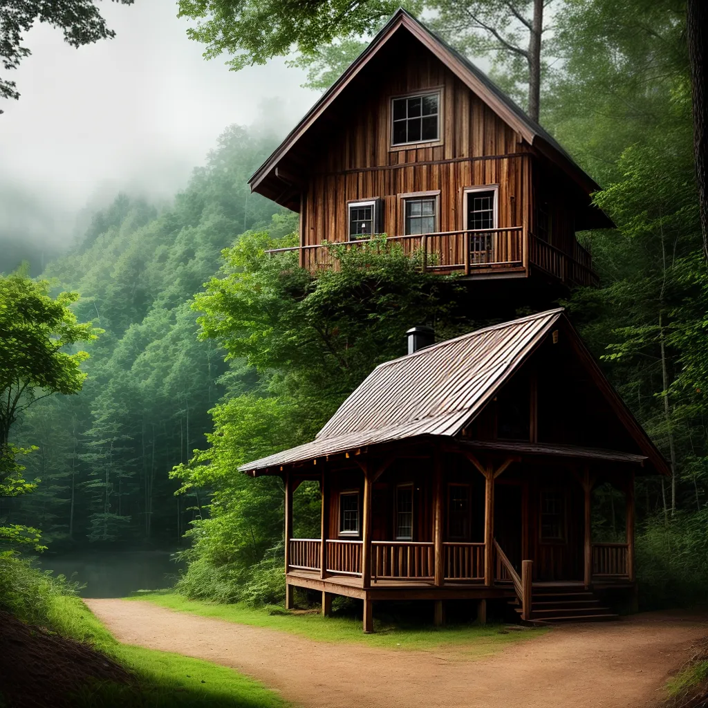 O que Significa Sonhar com uma Cabana na Floresta 2 Fotos cabana floresta serenidade natureza 1
