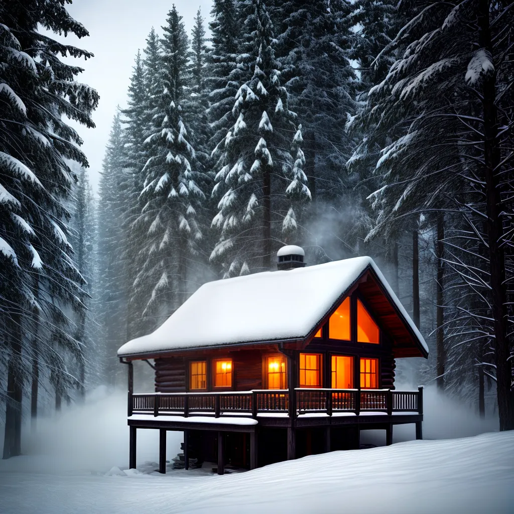 Refúgio dos sonhos: buscando abrigo em momentos difíceis 3 Fotos cabana inverno lareira livro