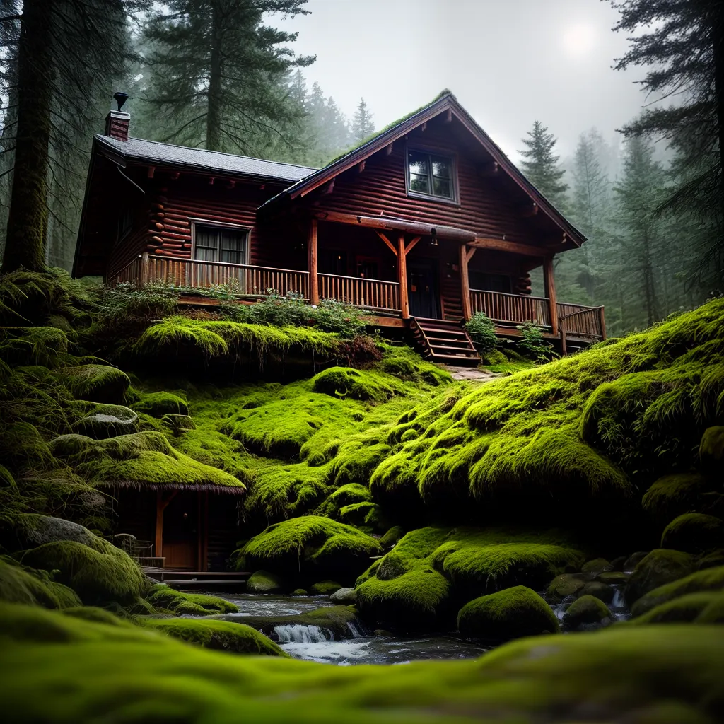 Fotos cabana moss natureza paz