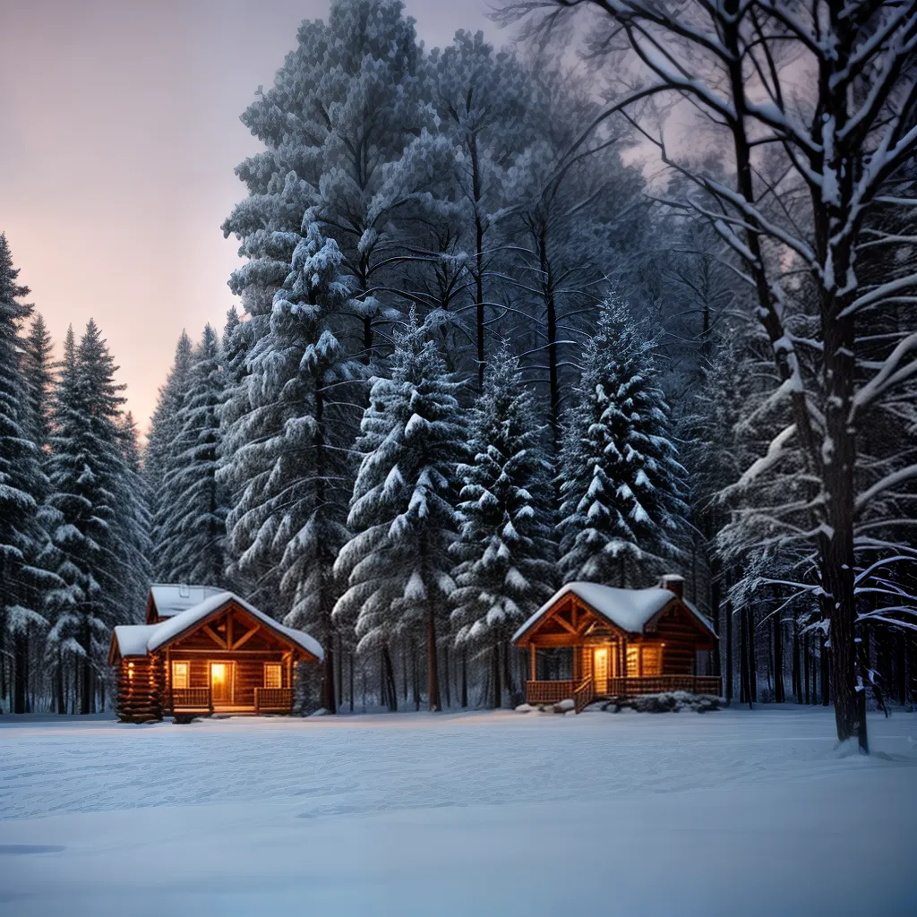 Quente, Quimera, Querência: O Significado de Sonhar com Lugares Aconchegantes e Imaginação 2 Fotos cabana neve lareira cervos paz