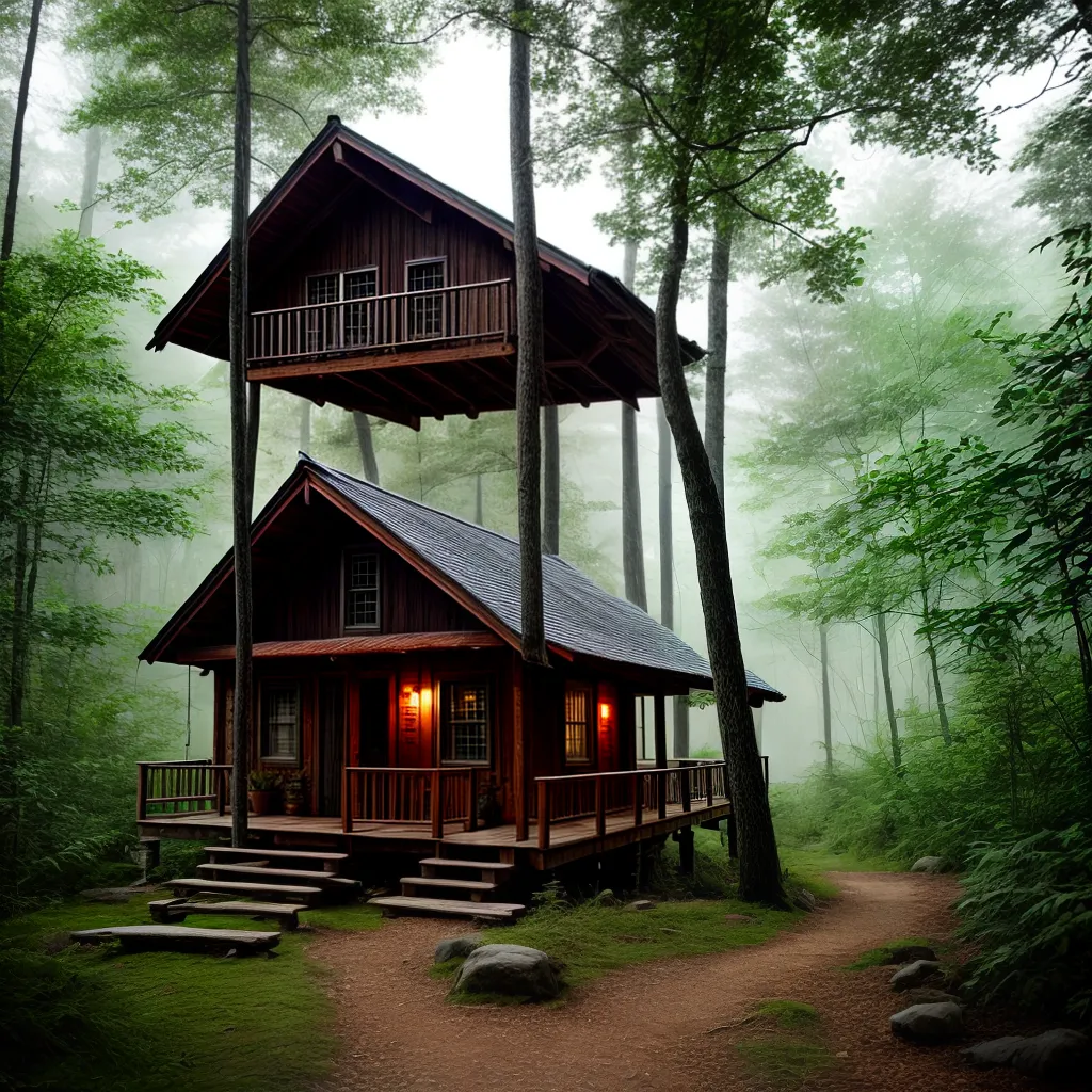 Saudade e o Significado de Sonhar com uma Cabana Selvagem 2 Fotos cabana saudade floresta nevoa