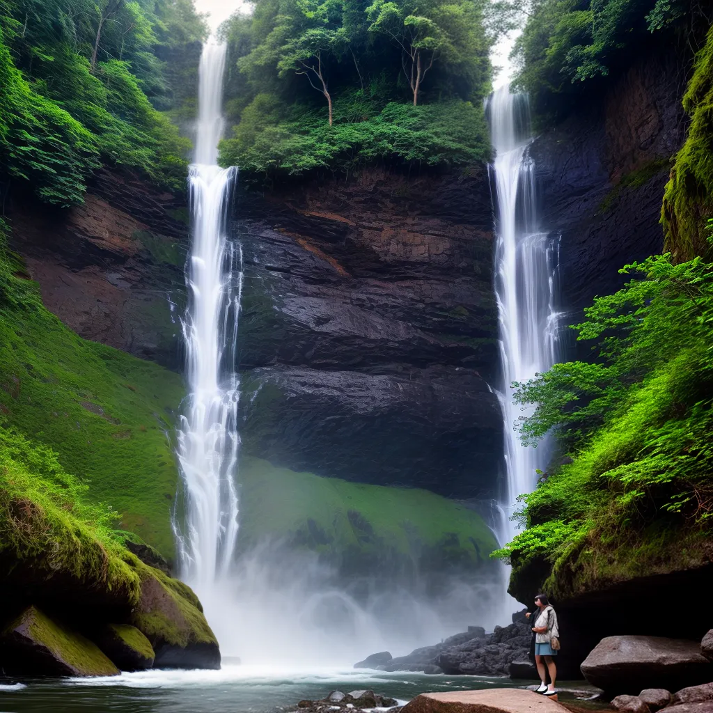 Fotos cachoeira floresta aventura