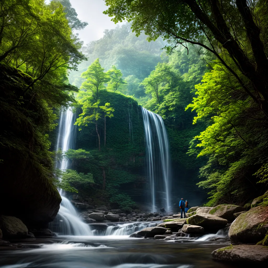 Fotos cachoeira floresta hiker natureza sonhos
