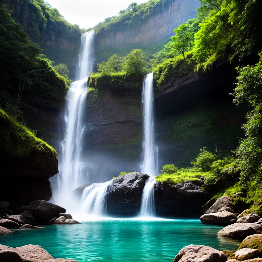 Fotos cachoeira floresta serenidade renovacao