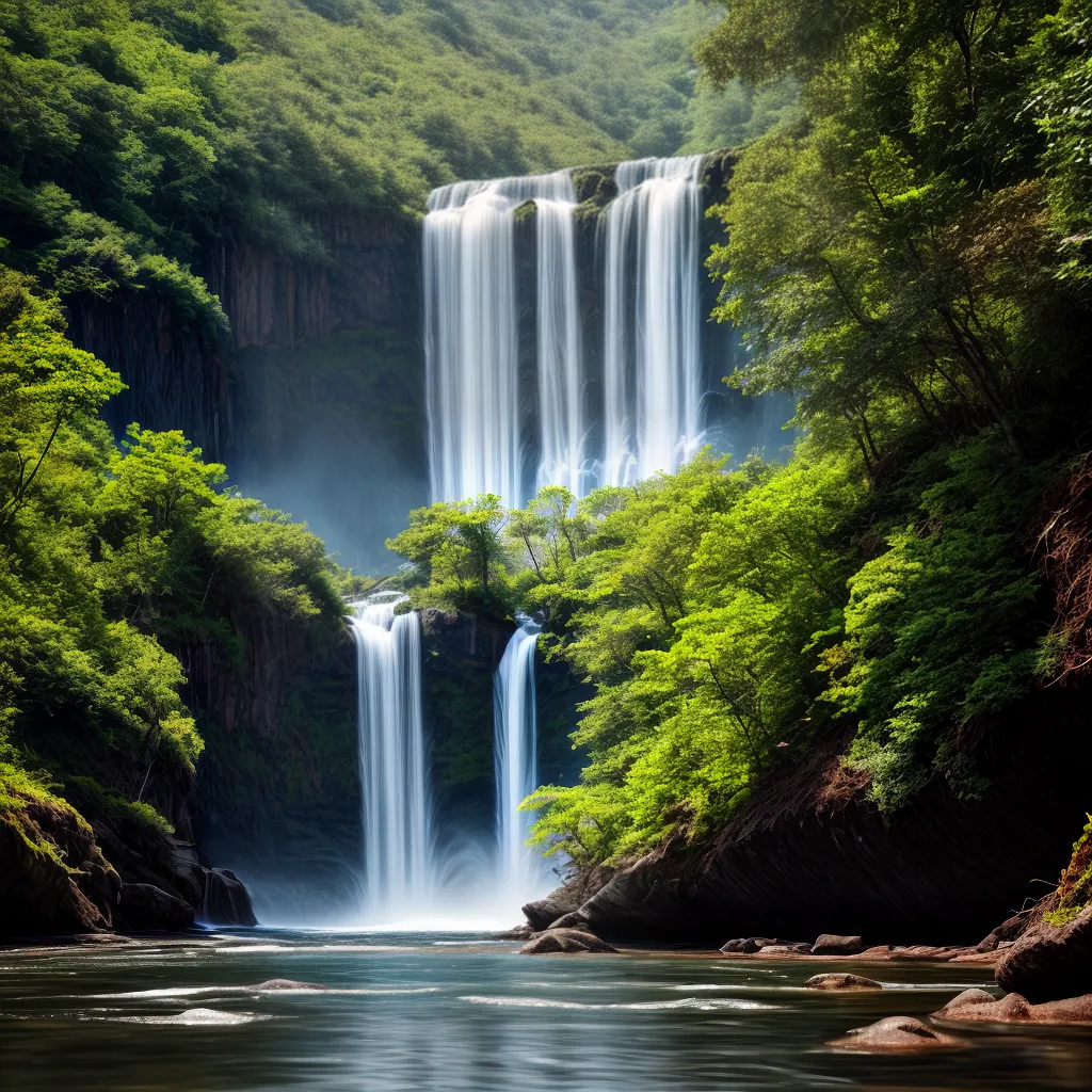 Fotos cachoeira floresta verde vento eco